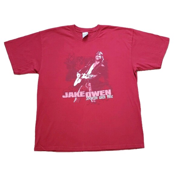 VTG Jake Owen Startin With Me Sz XL Mens Double Side Tour T-Shirt Concert Merch - Picture 1 of 7
